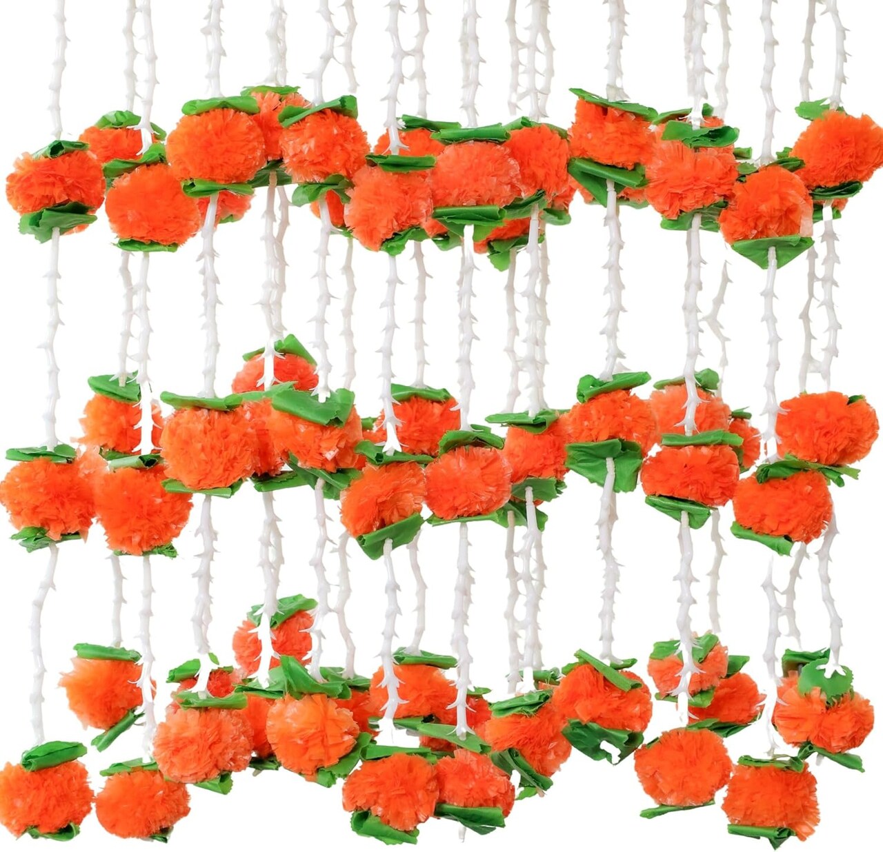 5.4Ft Artificial Flowers Marigold(Dark Orange)10.47 x 6.02 x 2.83 inches